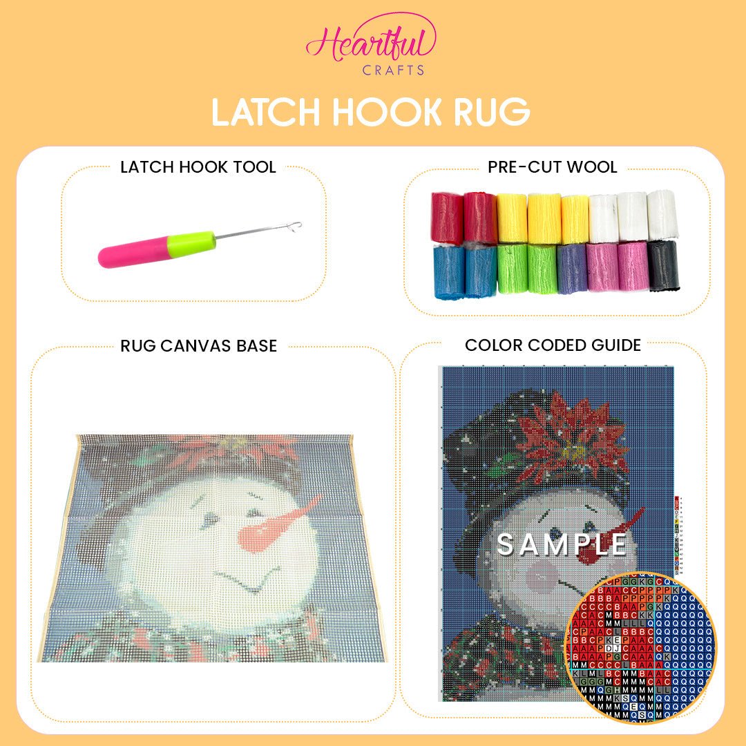 Rubber Ducky - Latch Hook Rug Kit - Heartful Crafts | DIY Latch Hook