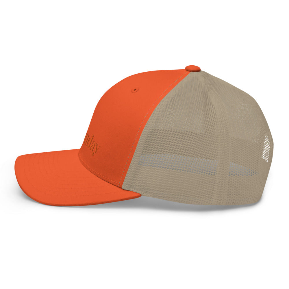 trucker cap orange