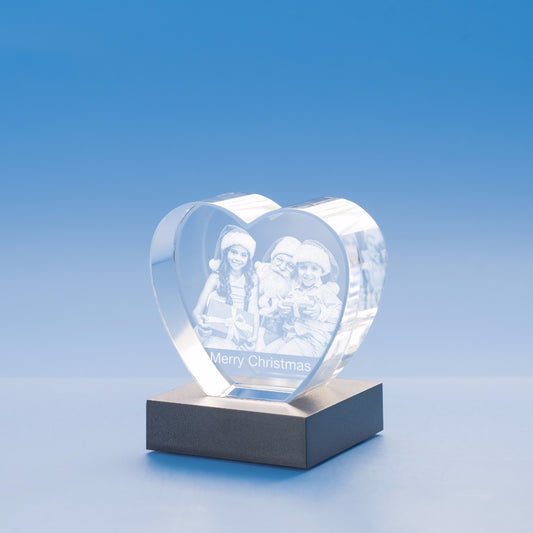 Engraved Acrylic Heart Award