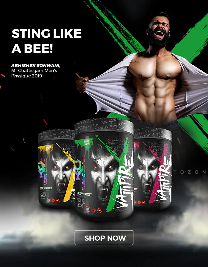 Abhishek Somwani Vampire Pre Workout by Knockout Absolute Nutrition