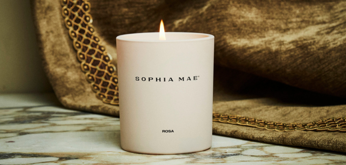 Luxury scented candle Rosa SOPHIA MAE