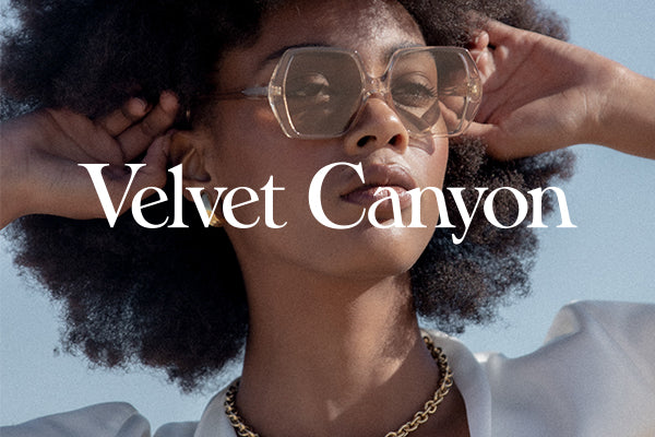 Female model wearing Velvet Canyon sunglasses