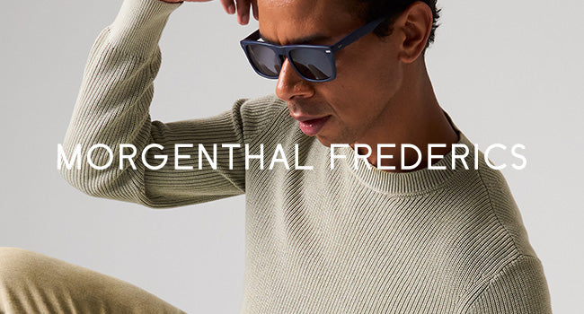 Male model wearing Morgenthal Frederics sunglasses