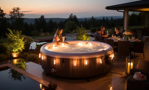 Creating a Backyard Oasis: Innovative Inflatable Hot Tub Garden Designs