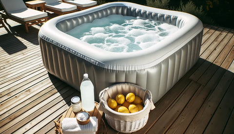 Dealing With Yellow Stains In Your Inflatable Hot Tub