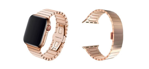 rose gold apple watch band