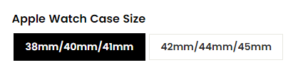 Apple Watch sizes