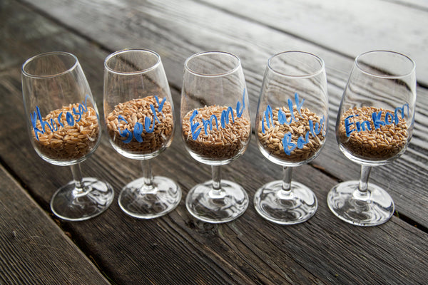 Glasses of Ancient Grains Wheat