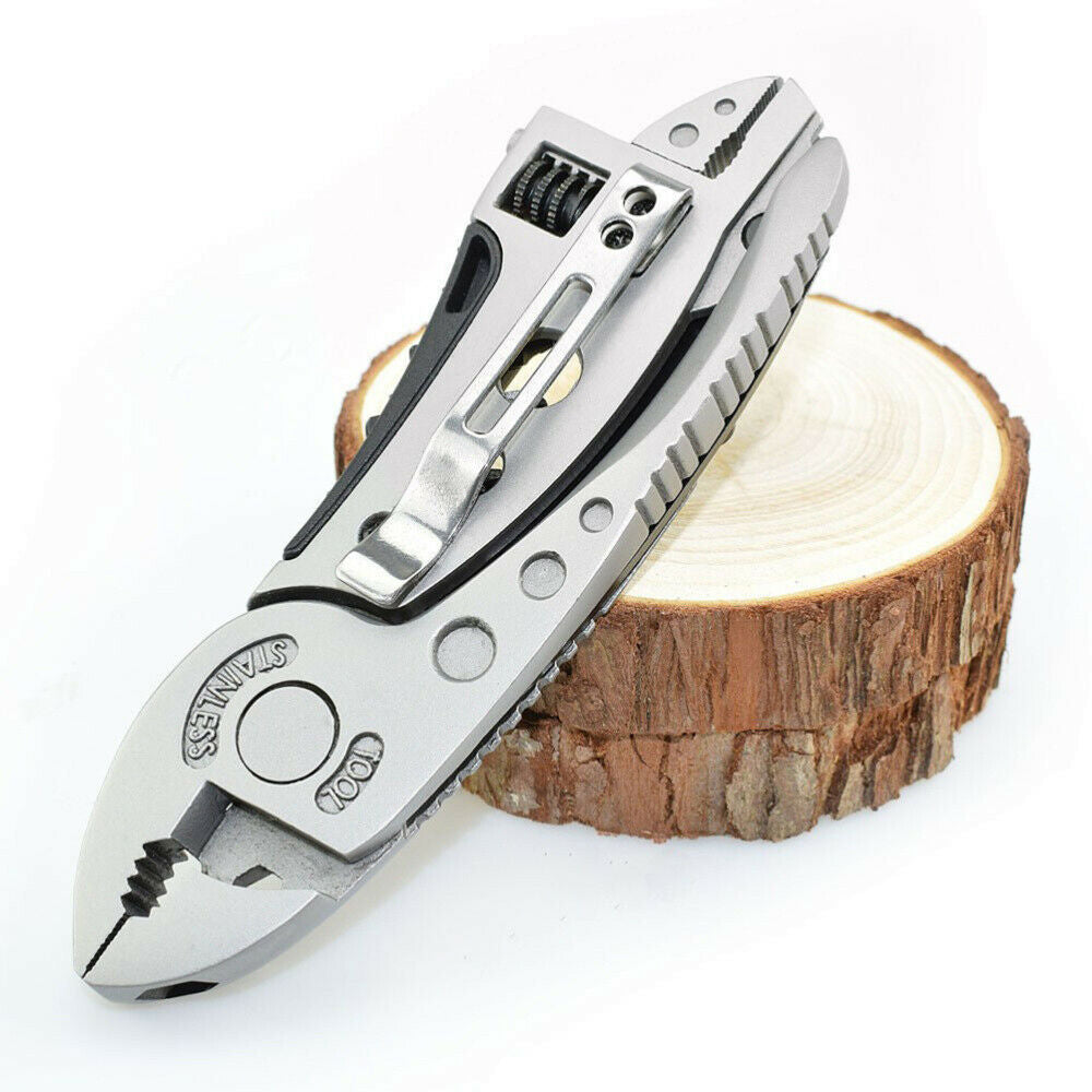 Pocket Stainless Steel Multi Folding Pliers Knife Wrench Screwdriver Tool For Outdoor Survival Camping Hunting And Hiking
