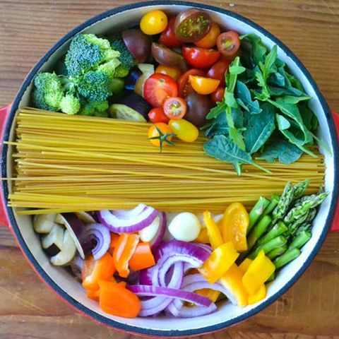recipe-pasta with vegetables