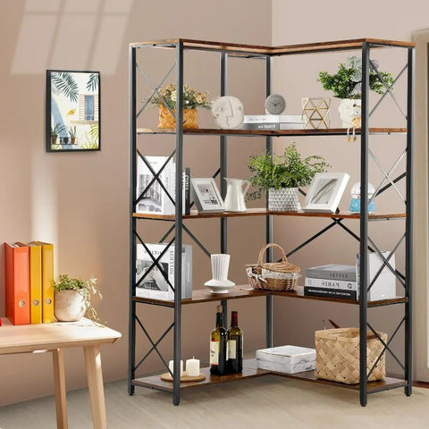 5 Tier Shelf Metal Corner