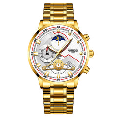 Montre  Homme dorée cadran noir