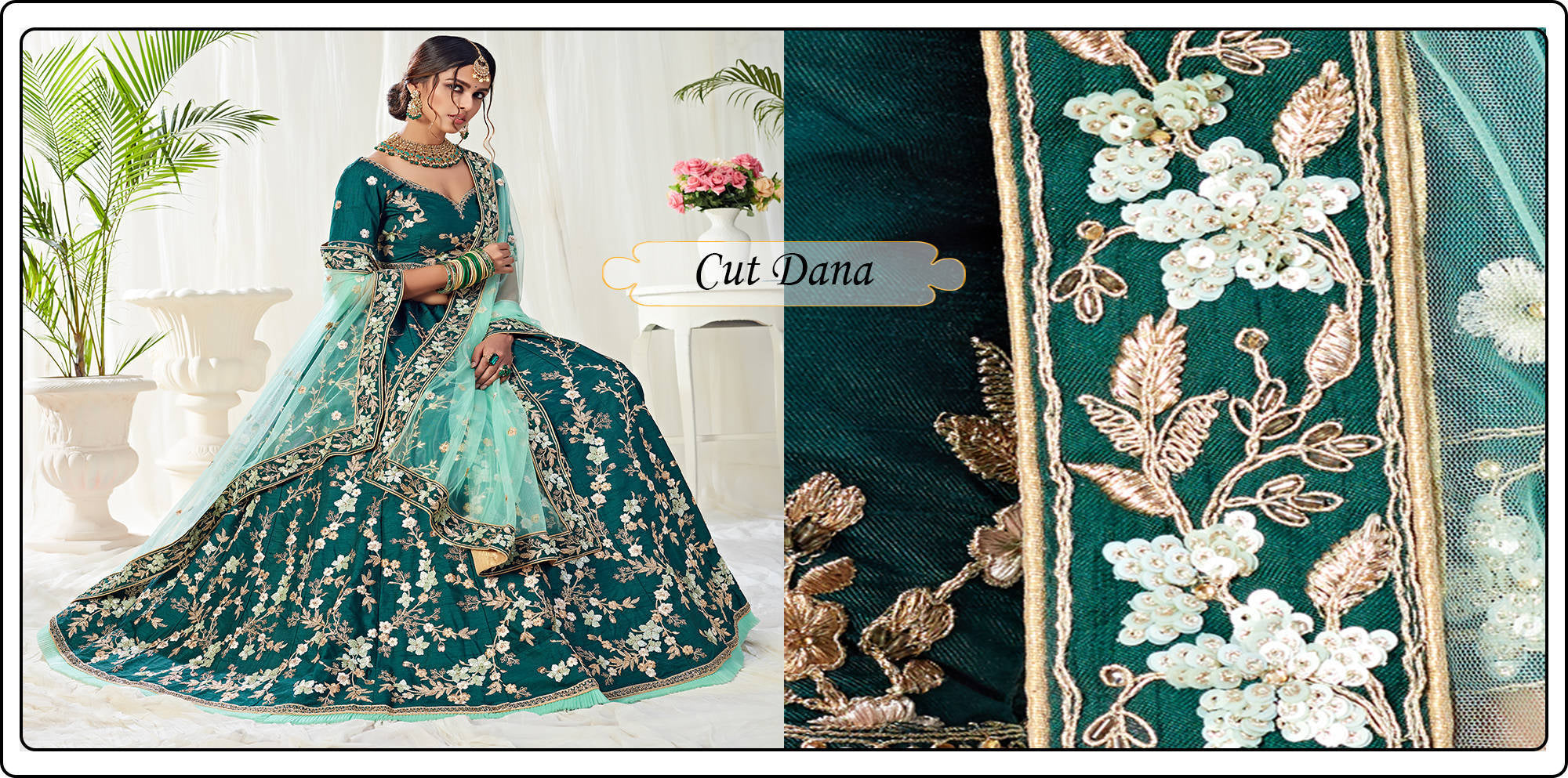 Cut Dana Lehengas