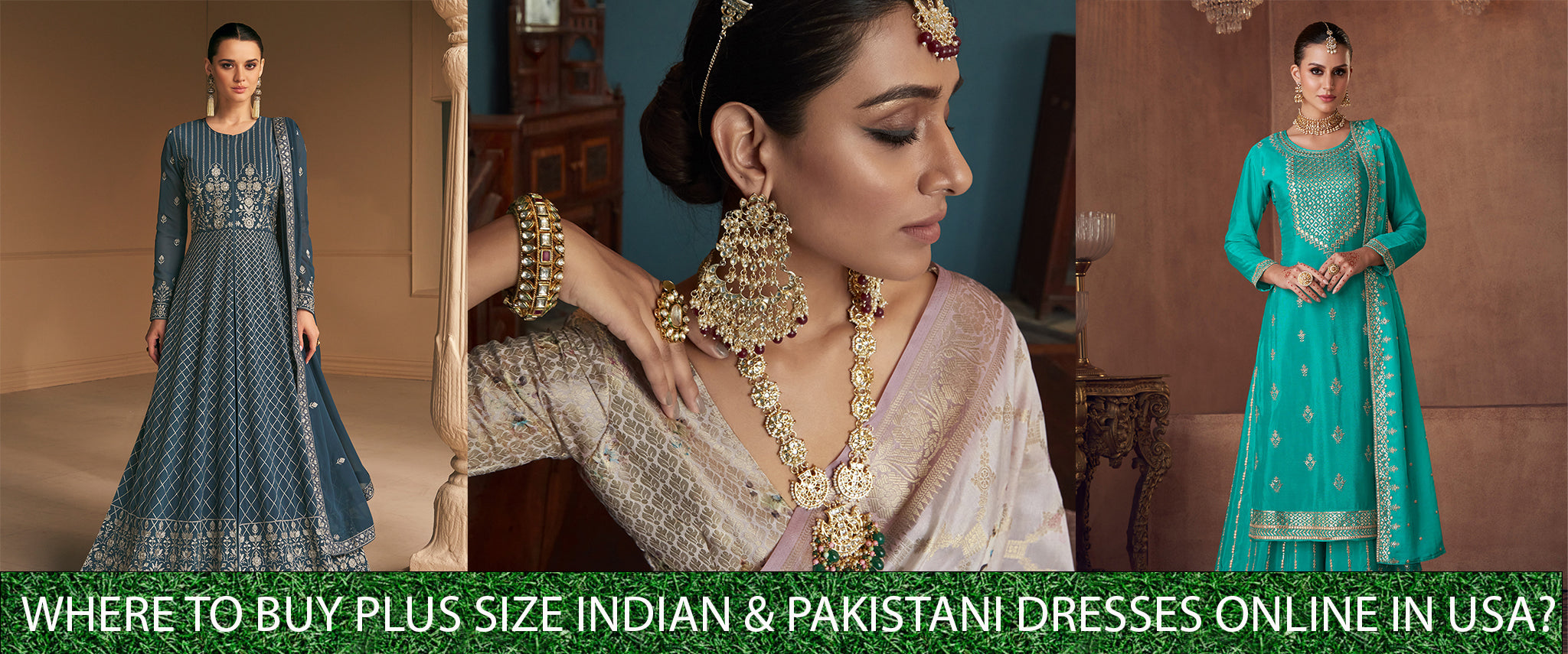 Where to Buy Plus Size Indian & Pakistani Dresses Online in USA? 