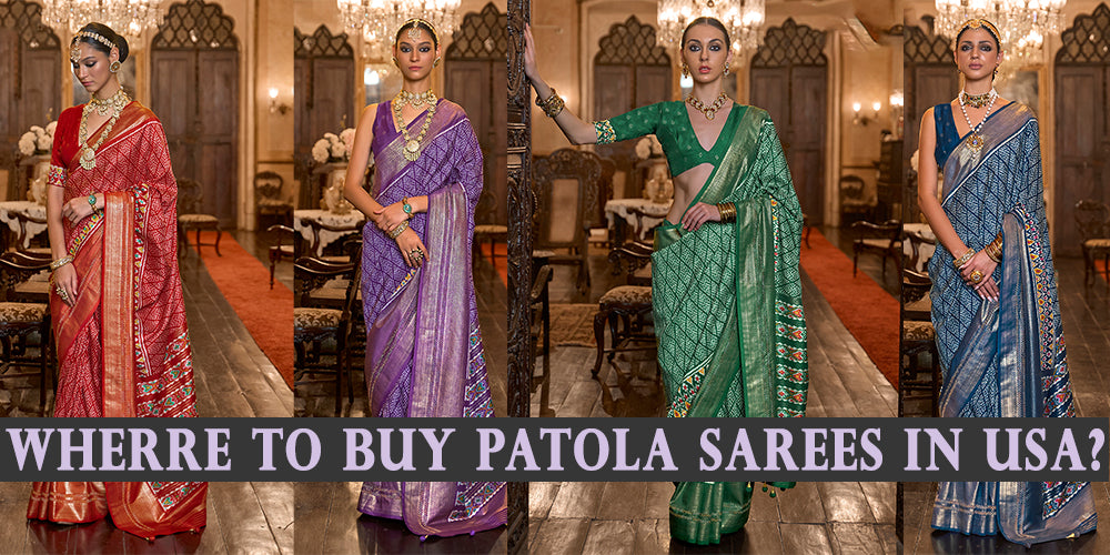 Buy Patola Sarees Online in USA at Empress