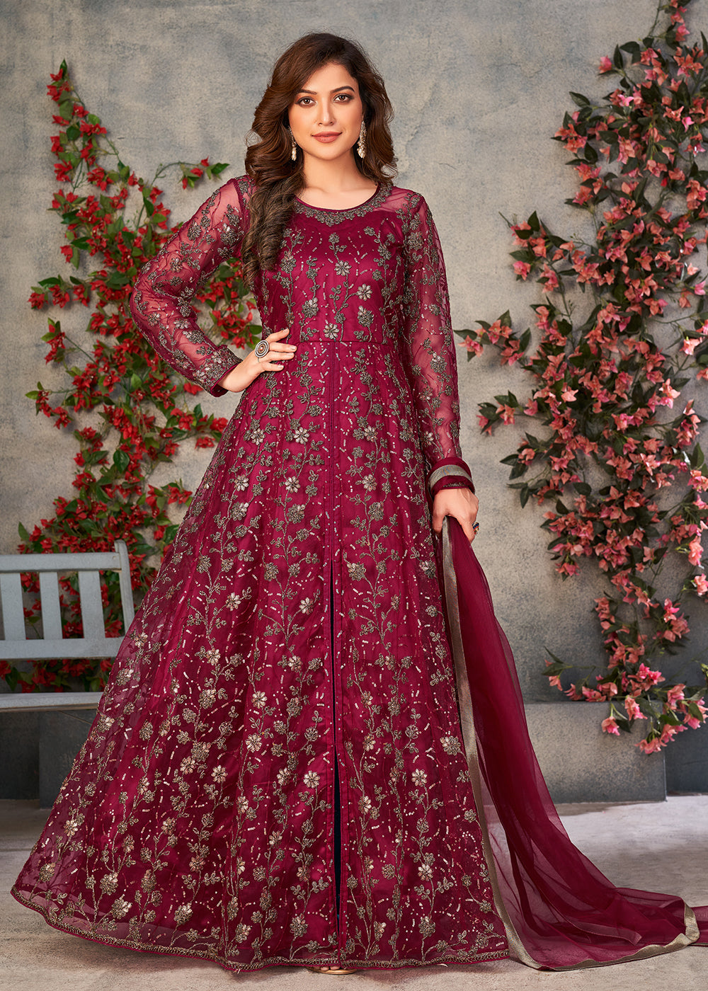 Buy Abaya Style Anarkali Suits With Pants Online at IndianClothStorecom