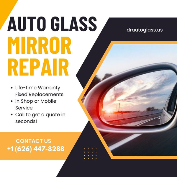 auto glass mirror repair graphic