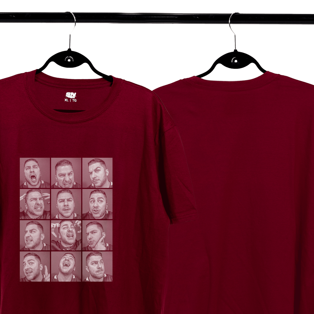 Dangle’s Collage T-shirt - Maroon