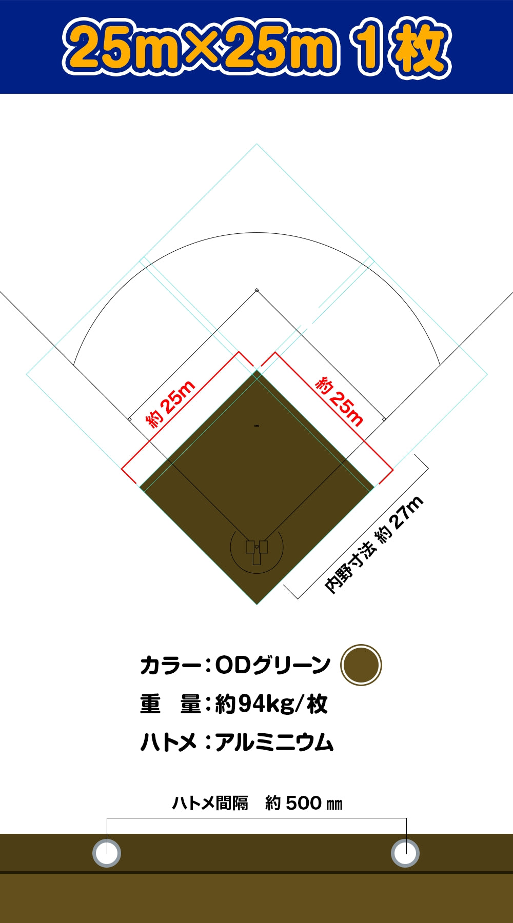 野球場用雨よけグラウンドシート – 萩原工業公式オンラインショップ