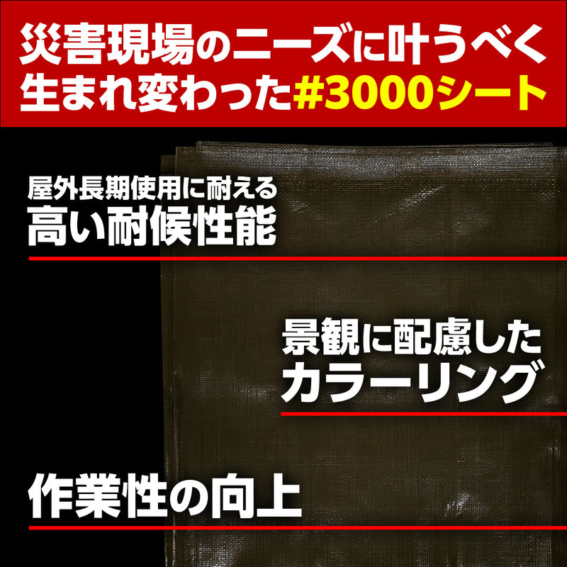 おトク購入の-萩原工業 ターピー防災減災シート#3000 •5.4mX5.4m[21