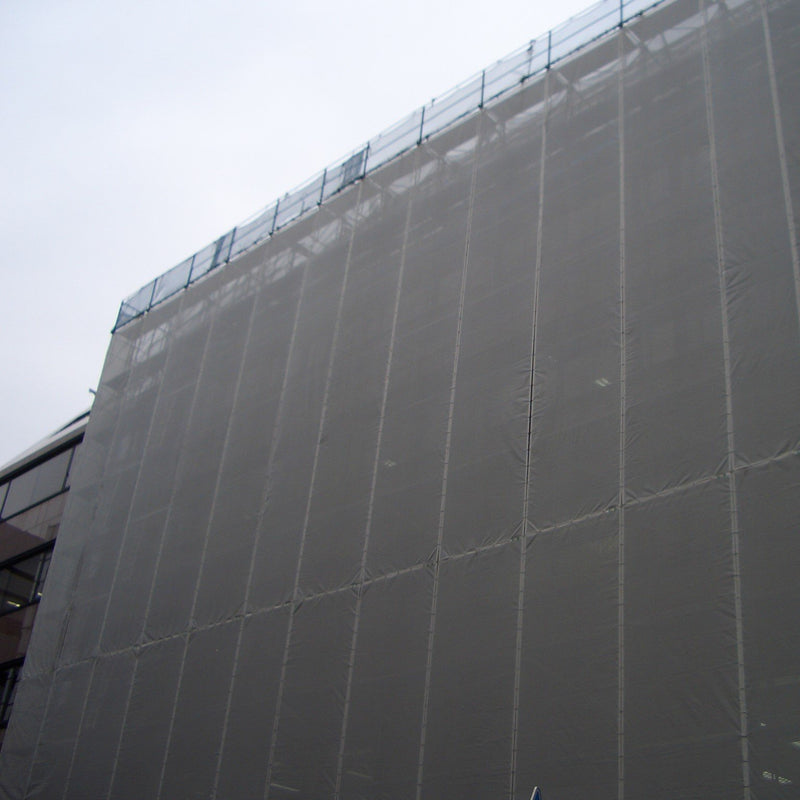 ターピー ソフトメッシュシート 3.6×5.4m グリーン 5枚 日本製 低層住宅用壁面養生 防塵 防砂 下敷き養生 防炎物品 萩工 代引不可 個人宅配送不可 - 1