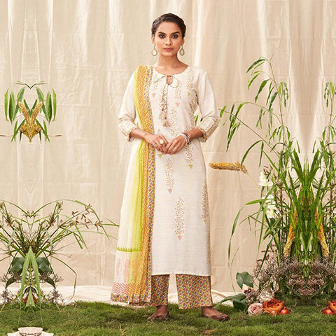 white salwar suit for holi