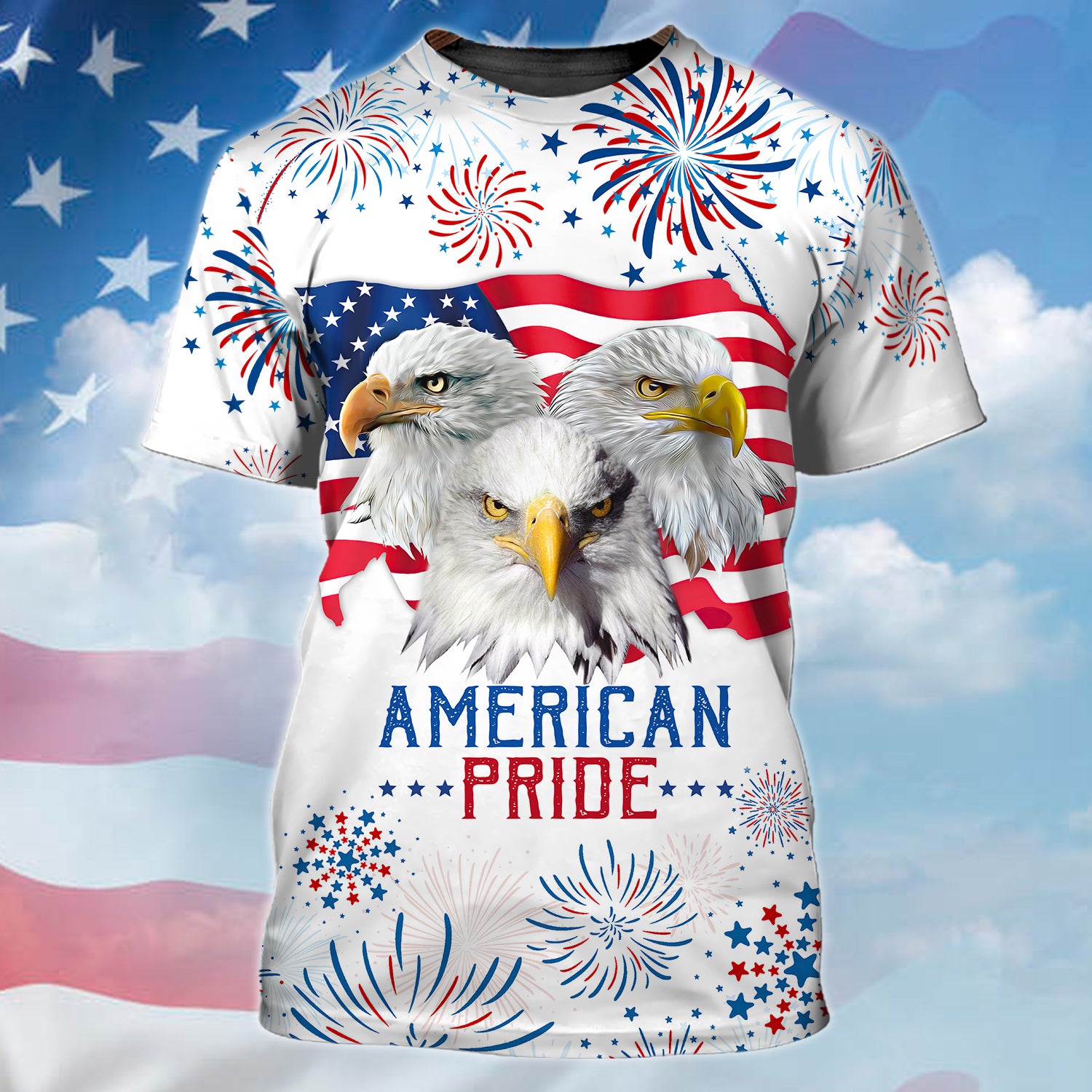 HOT Eagle American Pride Independence Day Is Coming White 3D Print Hoodie, Shirt1