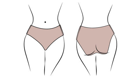 forme culotte menstruelle taille haute