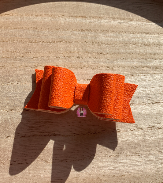 Peach jelly bow straw topper – Miss Crafty Ness