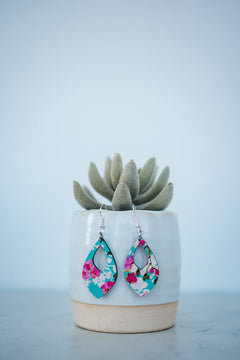 Petite Cherry Blossom Dangle Earrings