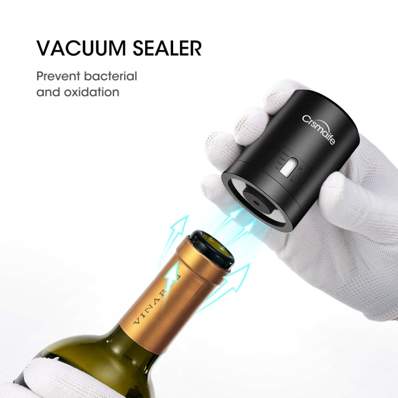 Kloppen span fragment Vacuum Wine Stopper / Champagne Saver, all-in-one system – FreshWine