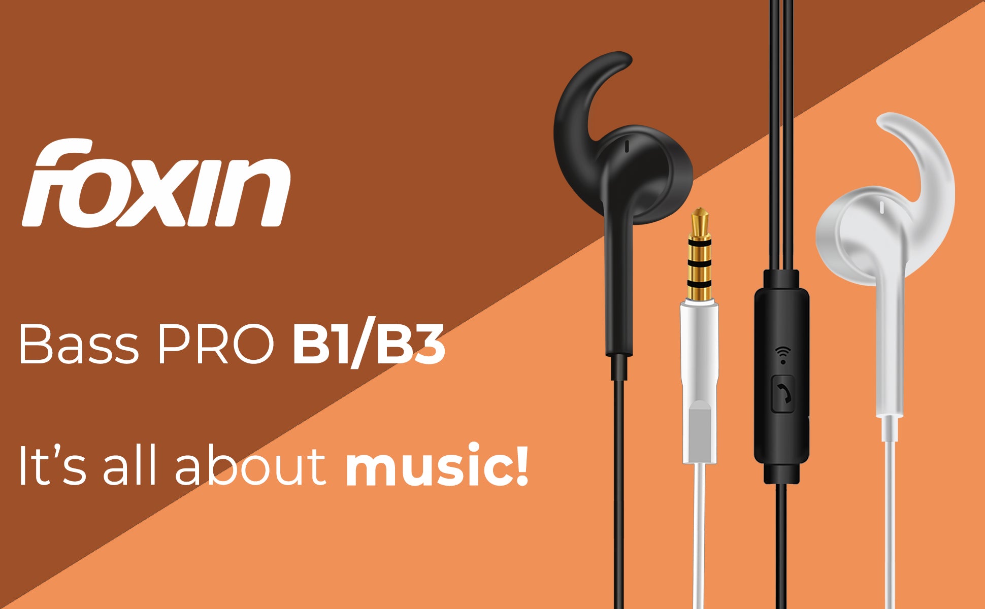 Foxin BASS PRO B3 Earphones, Audio, Electronic, IT