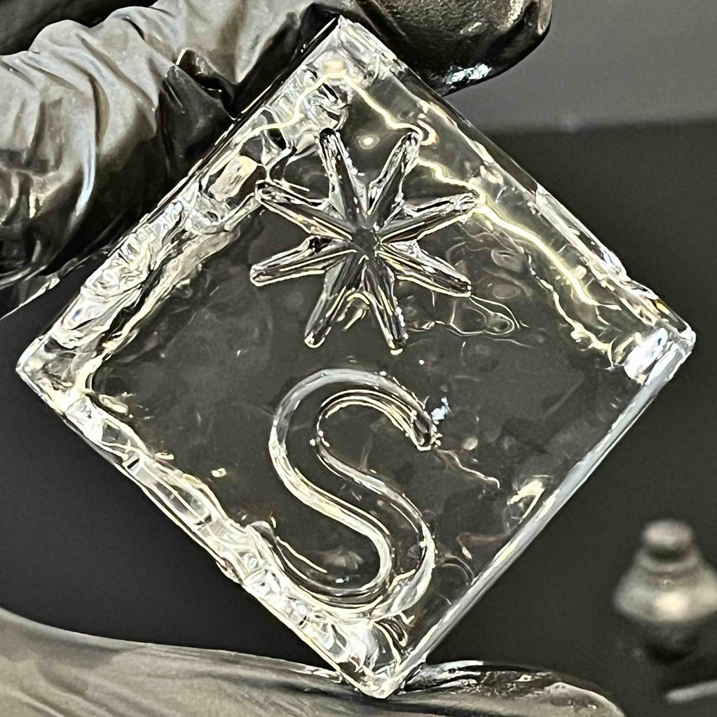 SERAC Branded Ice Cube | Clear Cocktail Ice