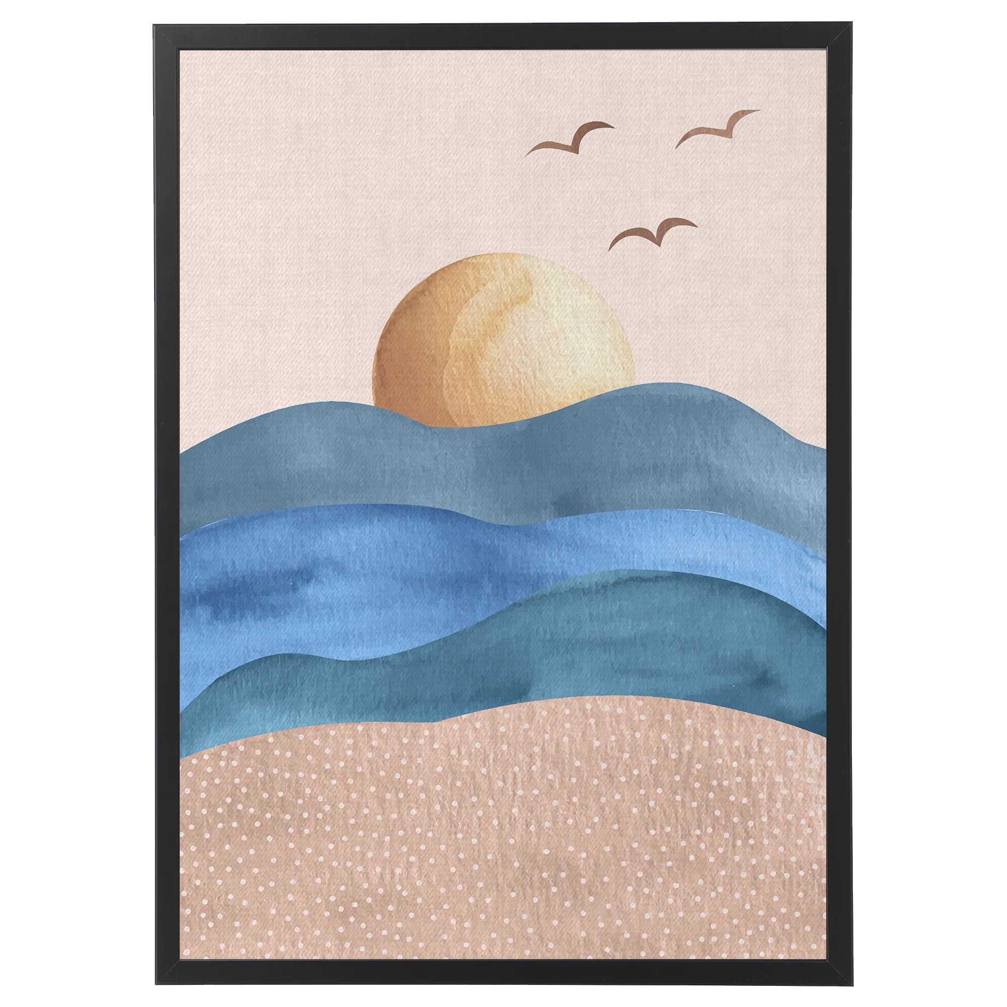 Poster Quadro Tela Canvas - Illustrazioni Paesaggi Astratti Dipinti A0015-D0010 - Imagen 15 de 19