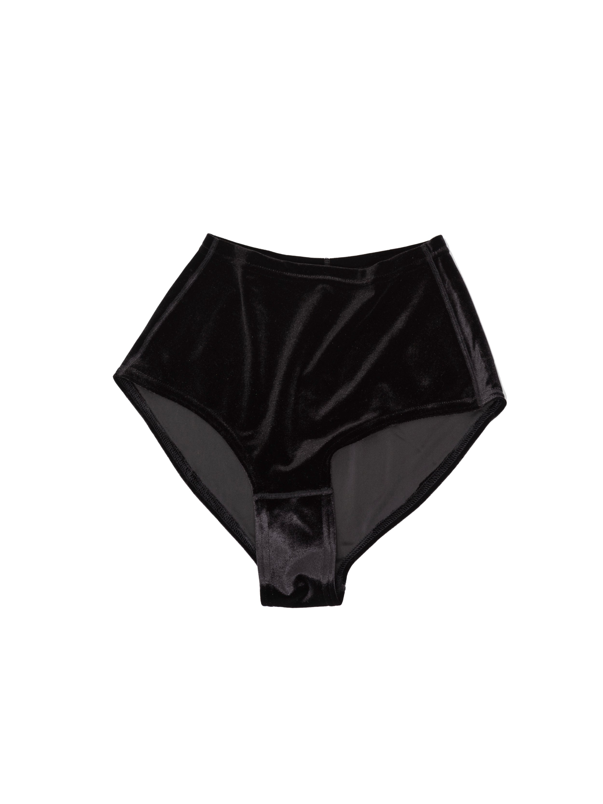 Velvet Panties, Black Velour Lingerie, Menstrual Underpants, Underwear  Comfy Bikini, Bottoms Brief Panty 