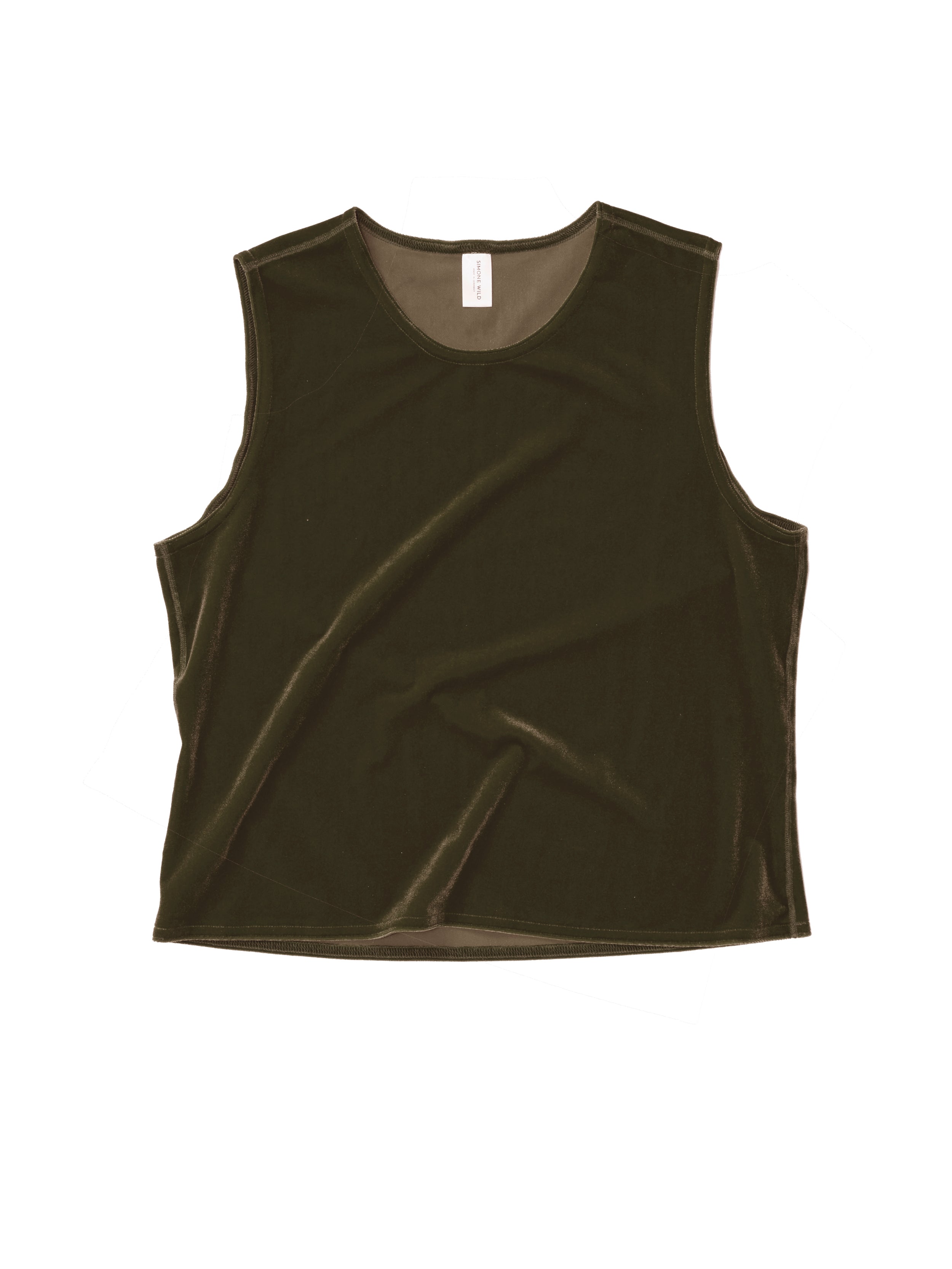 simone-wild-new Velvet Singlet - Black