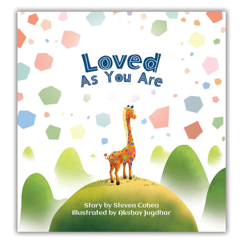 Christian Children's Book Cover with Gif the giraffe on a hill