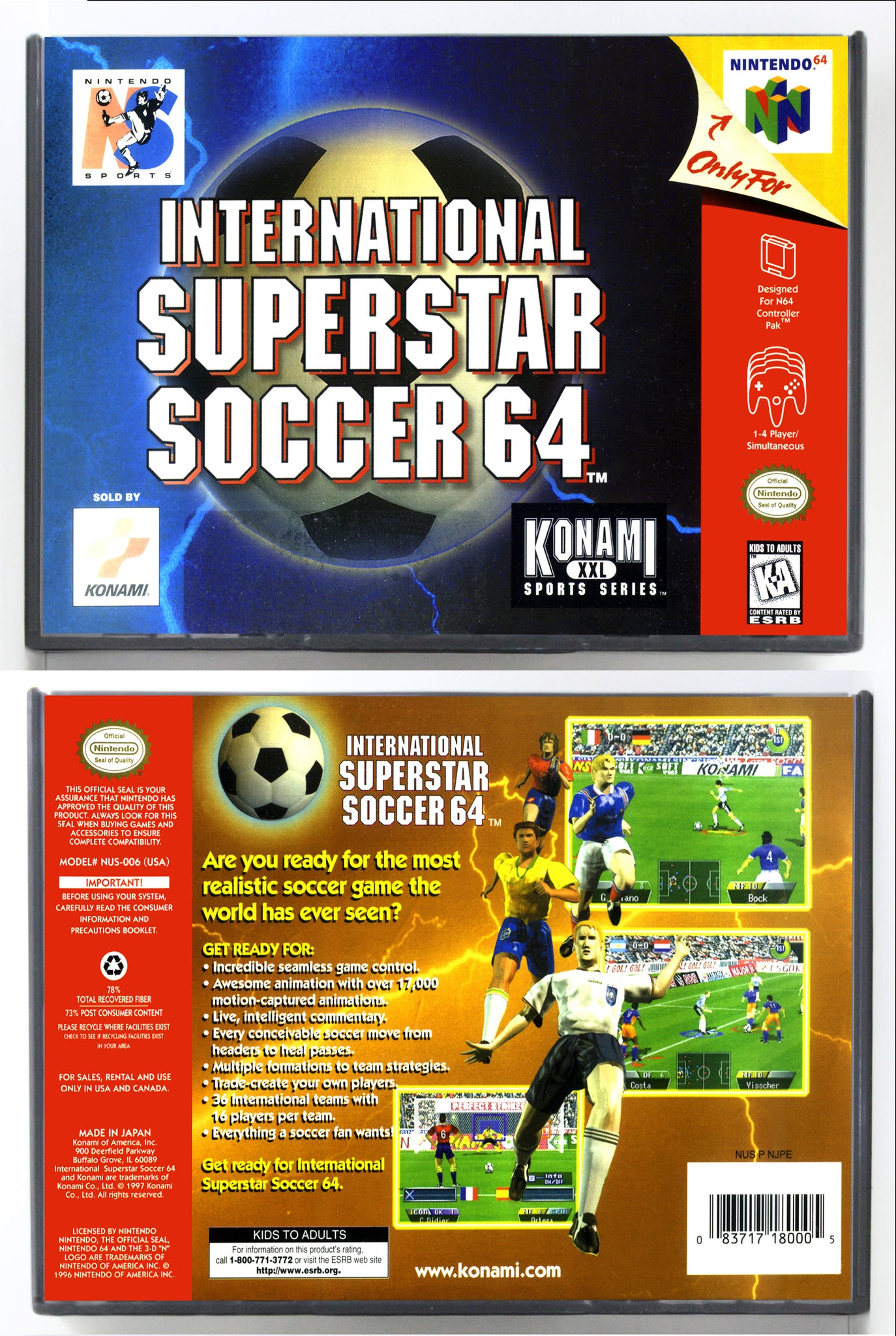 International Superstar Soccer 64 Gaming Relics