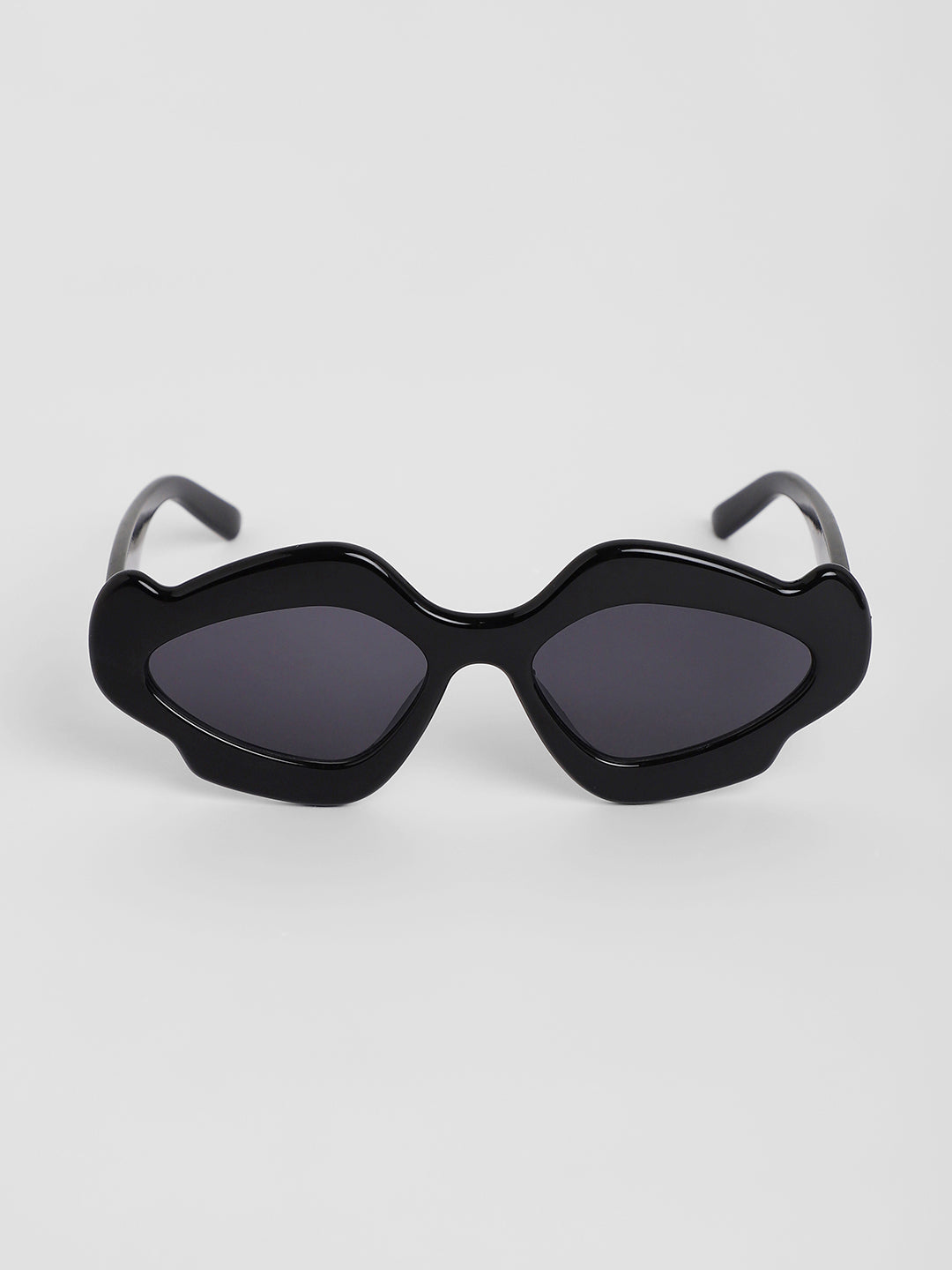 The Flame Cateye Sunglasses - Onyx Black-Sunglass