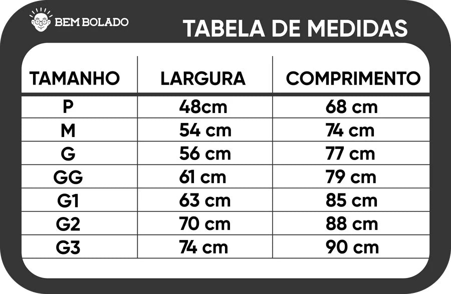 Tabela de Medidas