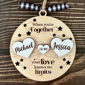 When You're Together Ornament - The Plaid Pineapple