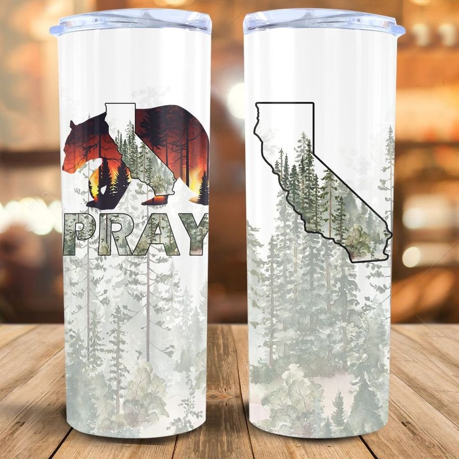 California Wildfire Skinny Tumbler, California Bear Skinny Tumbler