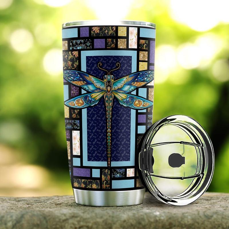 Dragonfly Stainless Steel Tumbler, Dragonfly Lovers Tumbler Stainless Steel Tumbler