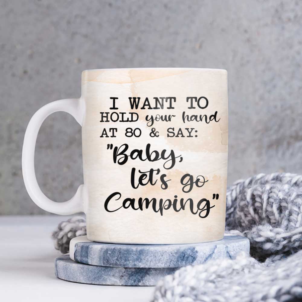 Camping Couple Personalized Full Color Ceramic Mug