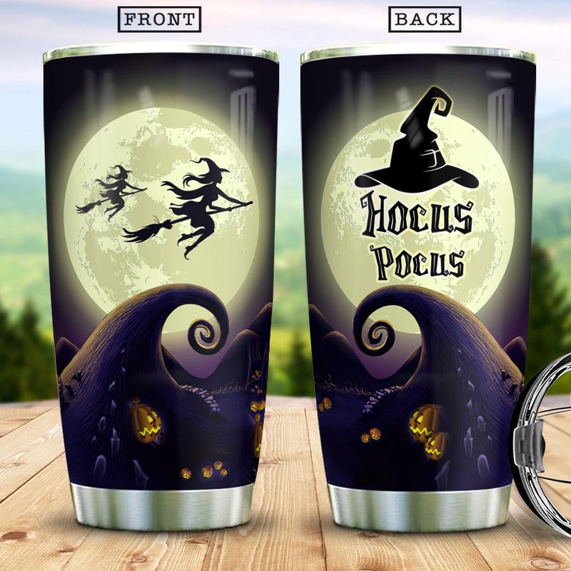 Hocus Pocus Stainless Steel Tumbler, Halloween Stainless Steel Tumbler