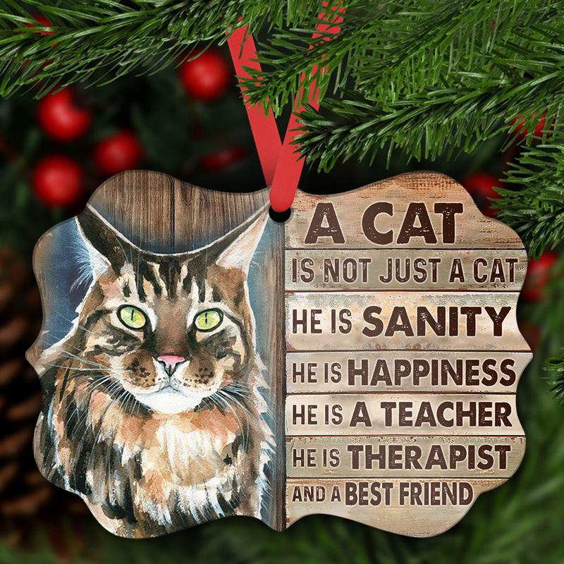 A Cat Is Not Just A Cat Wood Ornament, Cat Lovers Ornament