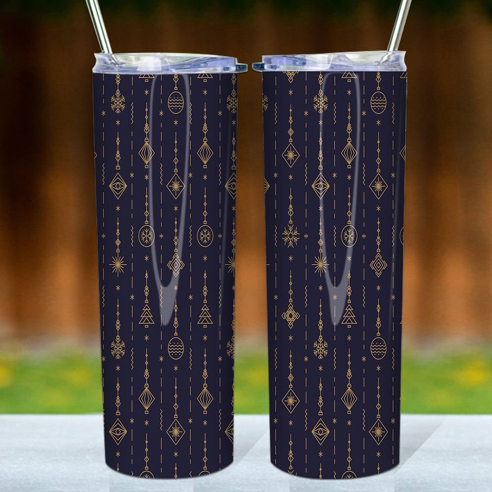 Christmas Decoration Skinny Tumbler, Merry Christmas Tumbler