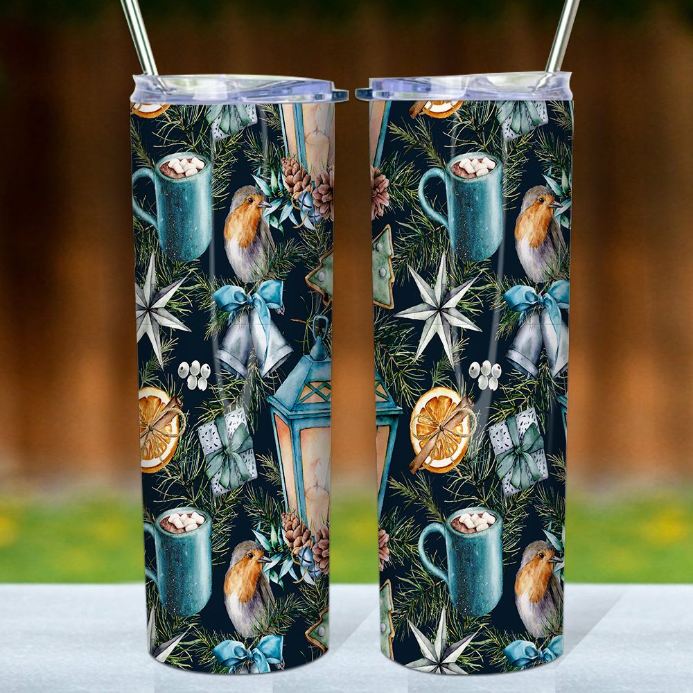 Christmas Is Coming Skinny Tumbler, Merry Christmas Skinny Tumbler