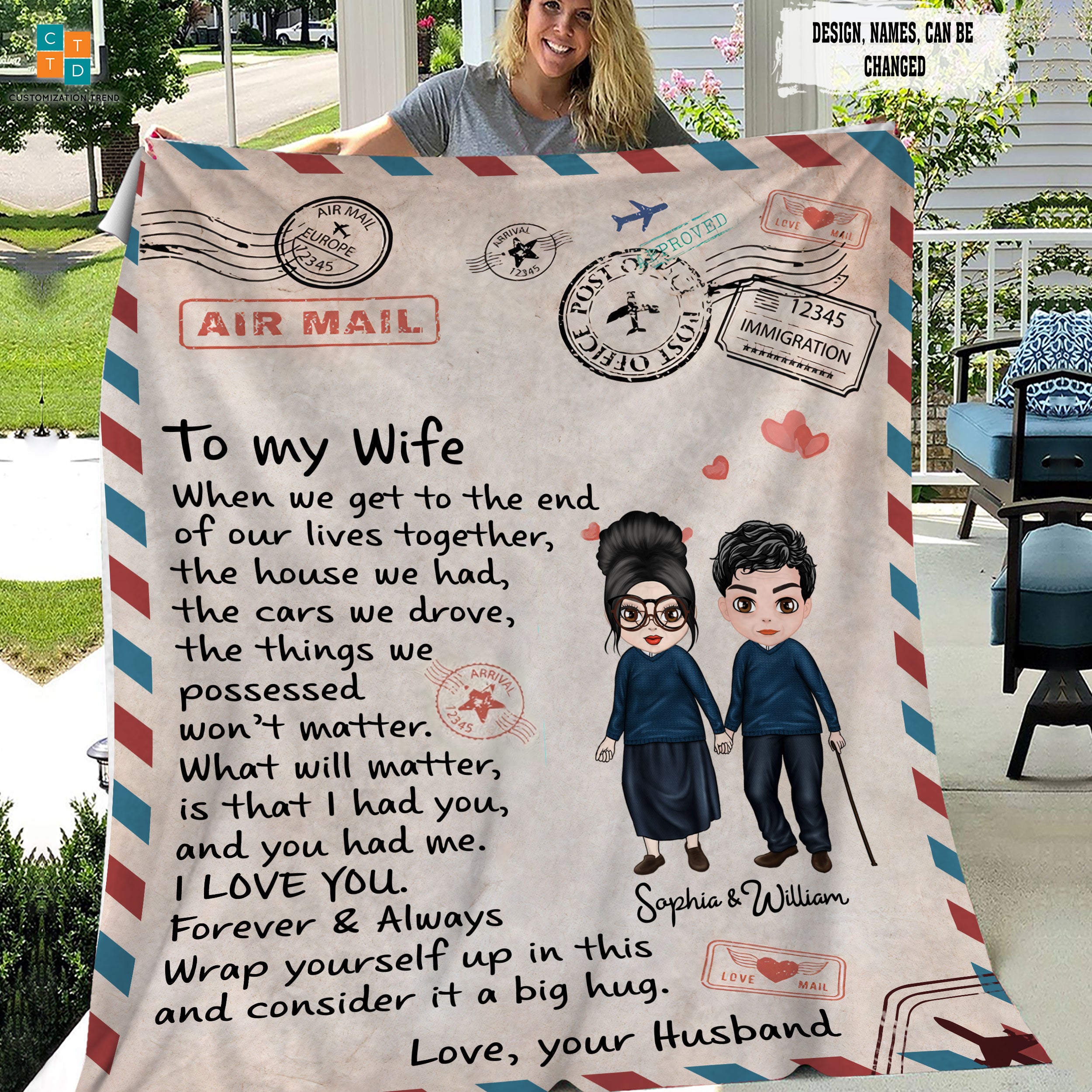 Personalized To My Sister Custom Photo  Blanket , Custome Friend Blanket