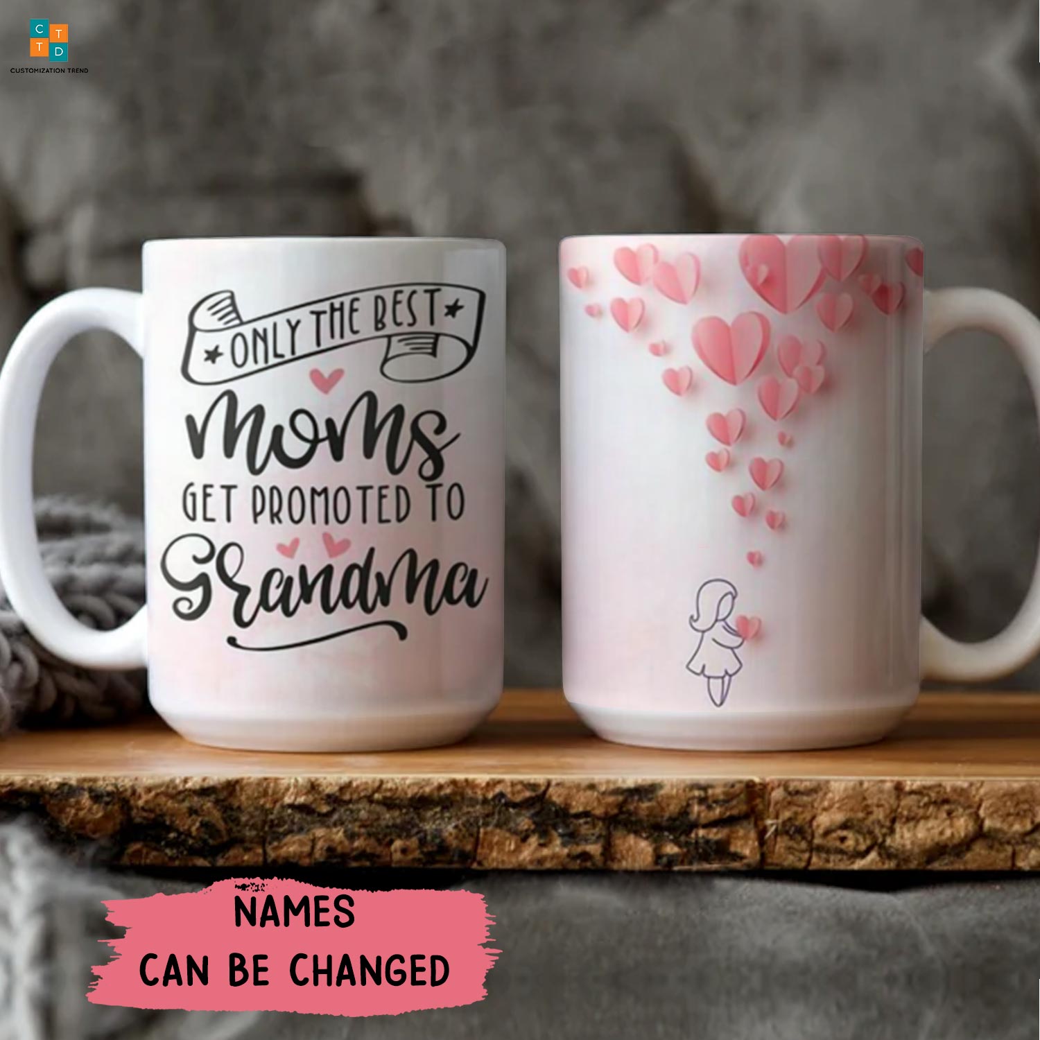 Mug Gift For Grandma Only The Best Moms Get Promoted To Grandmas